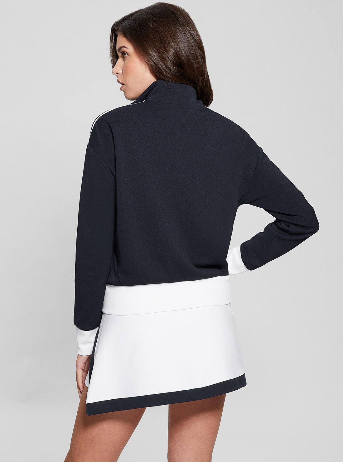 GUESS Navy Mylah Zip Jacket back view