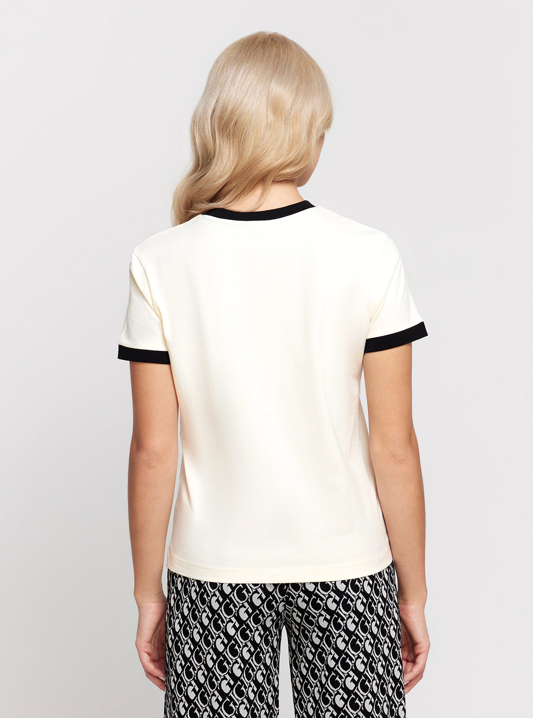 GUESS White Caryl Short Sleeve T-Shirt back view
