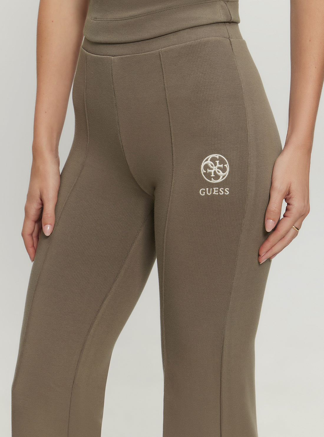 Brown Elea Flare Active Leggings