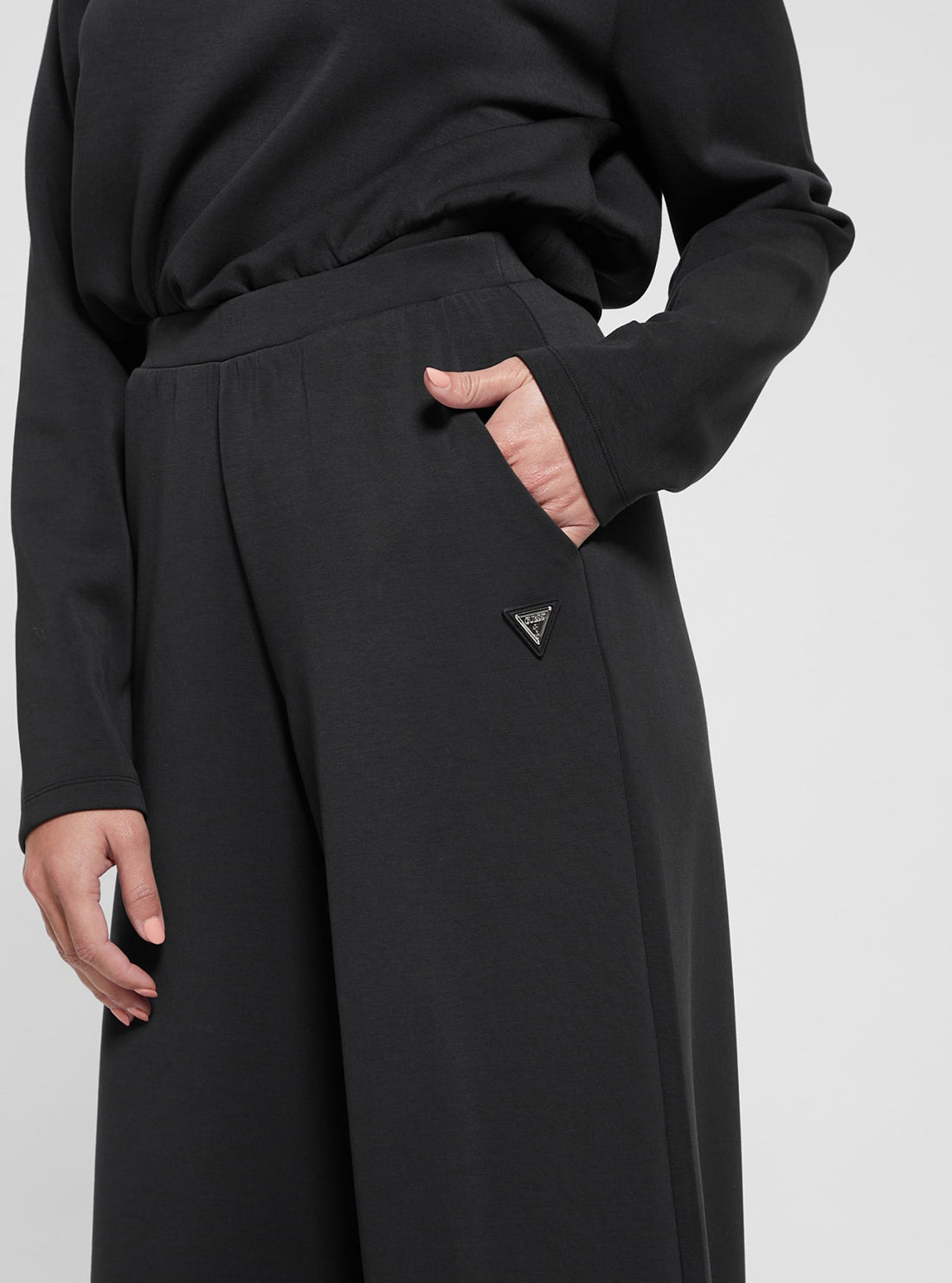 Eco Black Olympe Wide Leg Pant