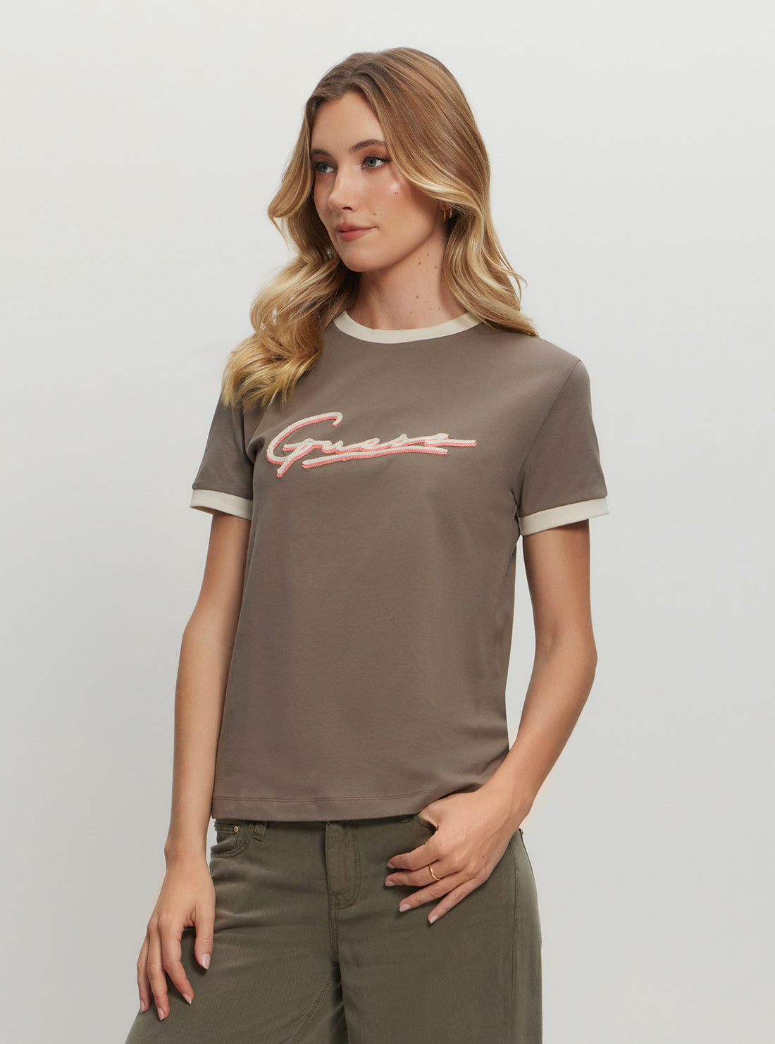 Eco Brown Noemie Signature T-Shirt