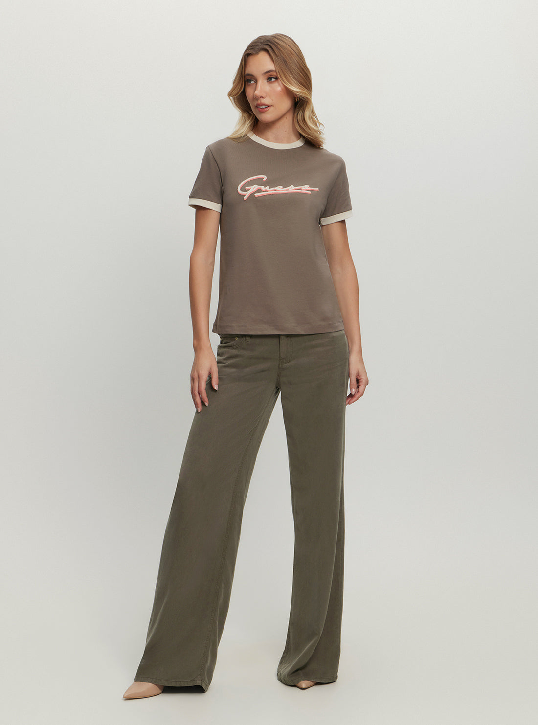 Eco Brown Noemie Signature T-Shirt