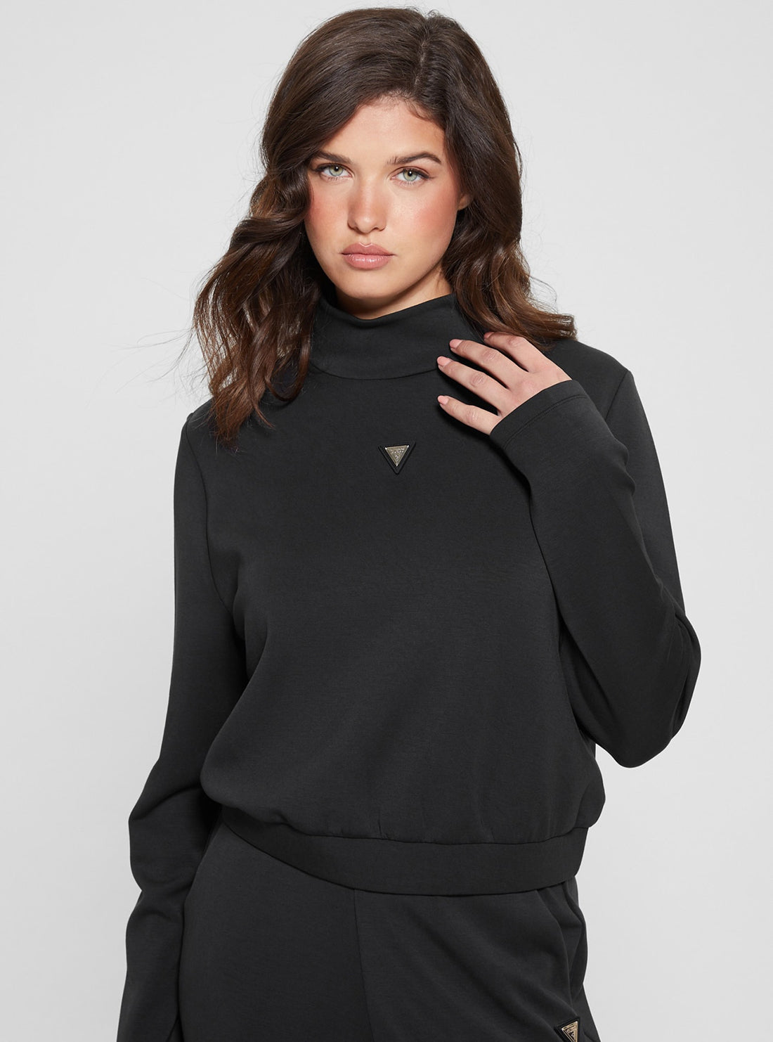 Eco Black Olympe High Neck Jumper