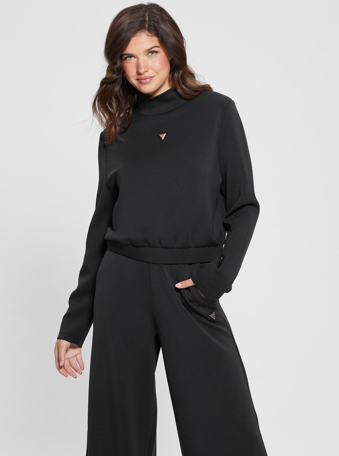 Eco Black Olympe High Neck Jumper