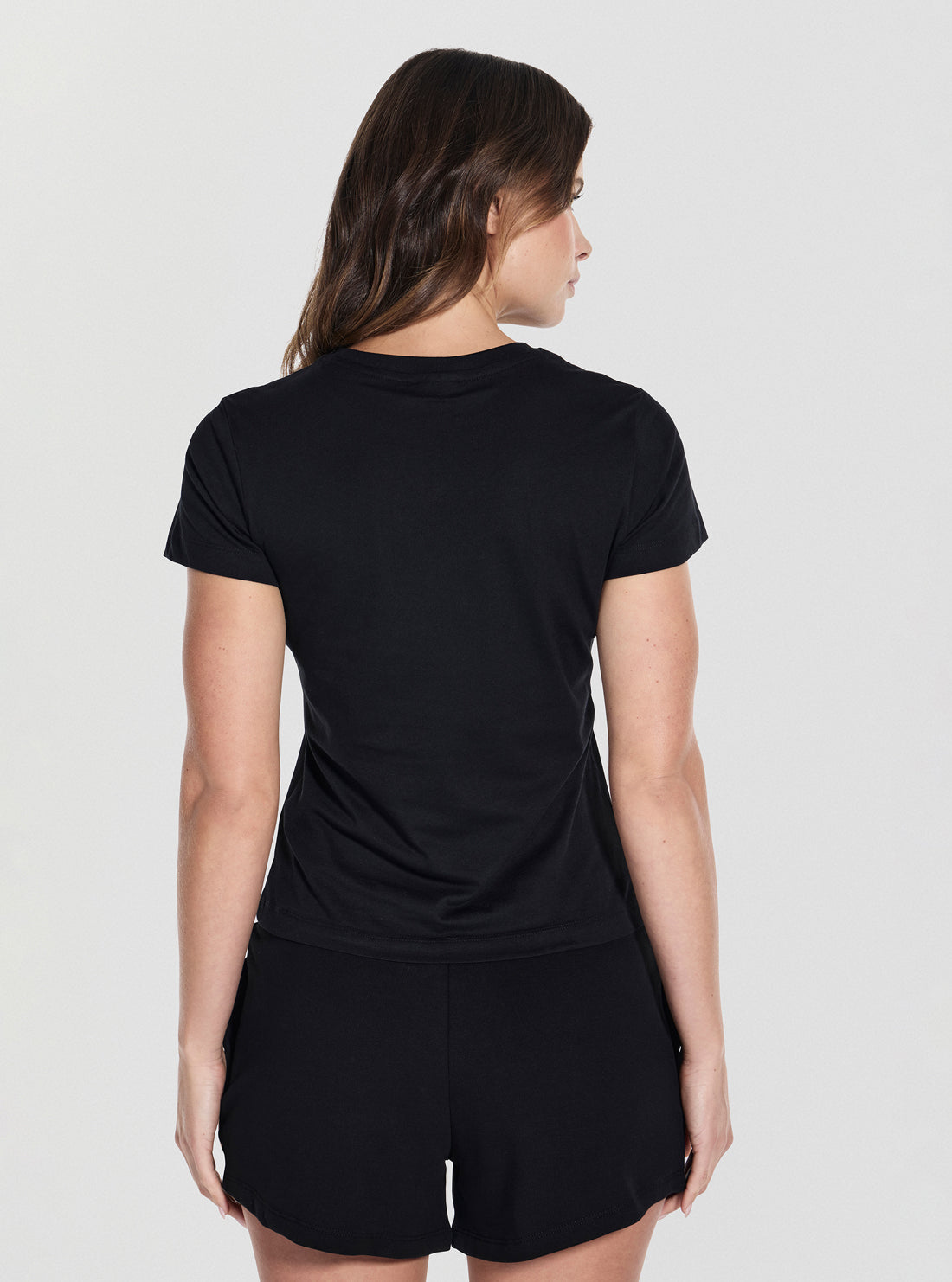 GUESS Womens Black Narciso Graphic T-Shirt V5GI10K9RM1 Back View