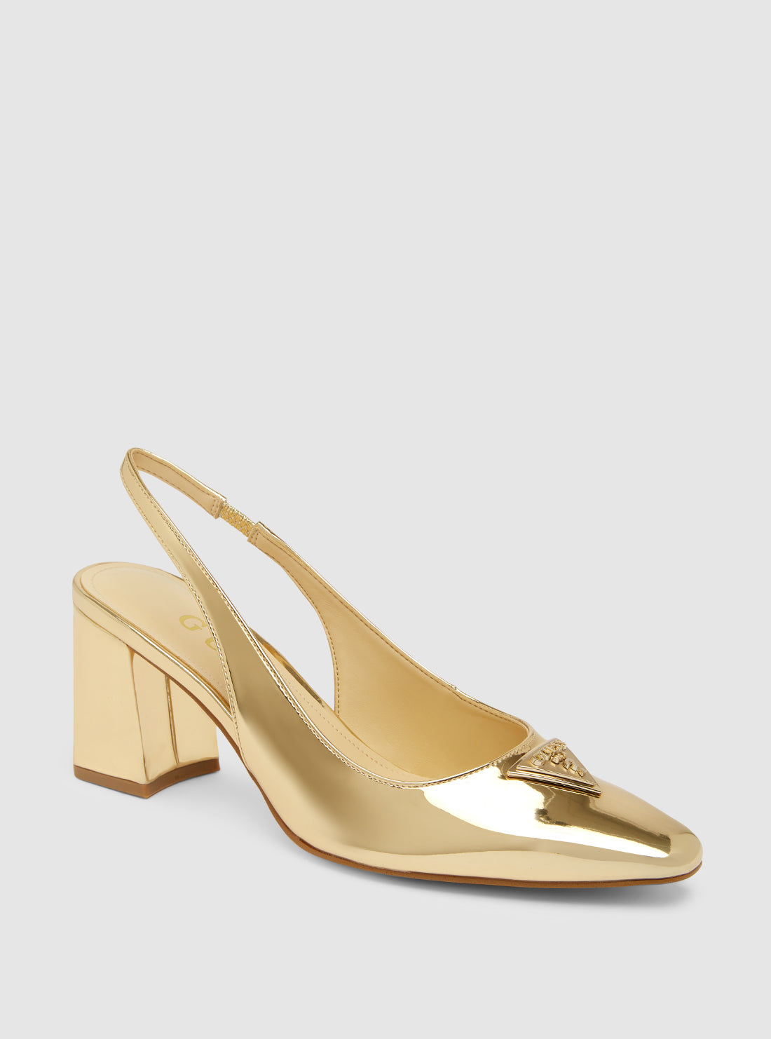 Gold Valinda Block Heel