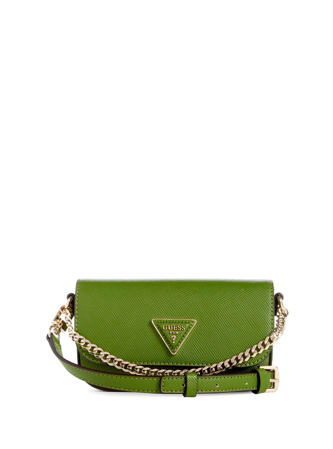 Women's Green Brynlee Micro Mini Shoulder Bag front view