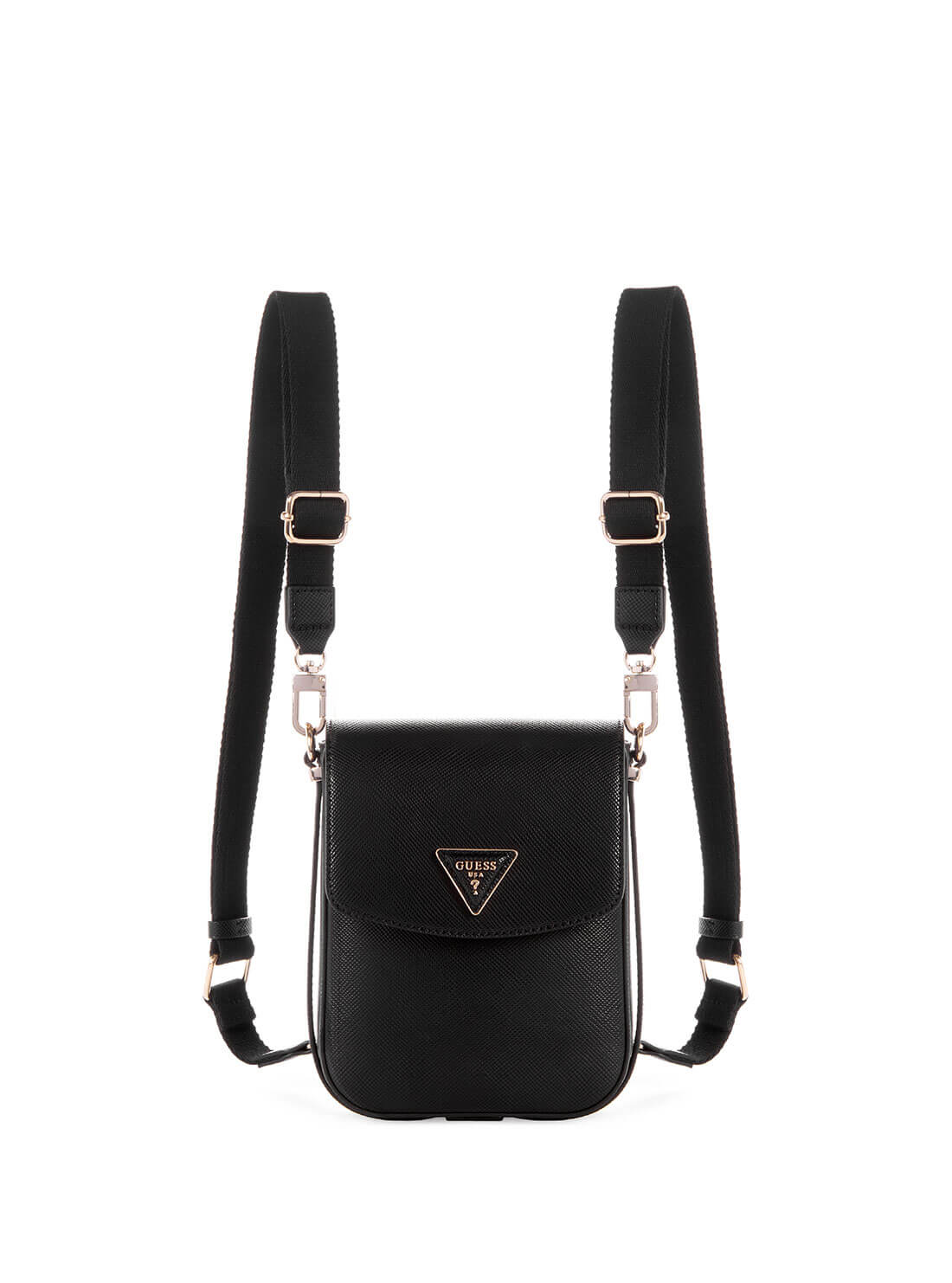 Women's Black Brynlee Mini Convertible Backpack front view