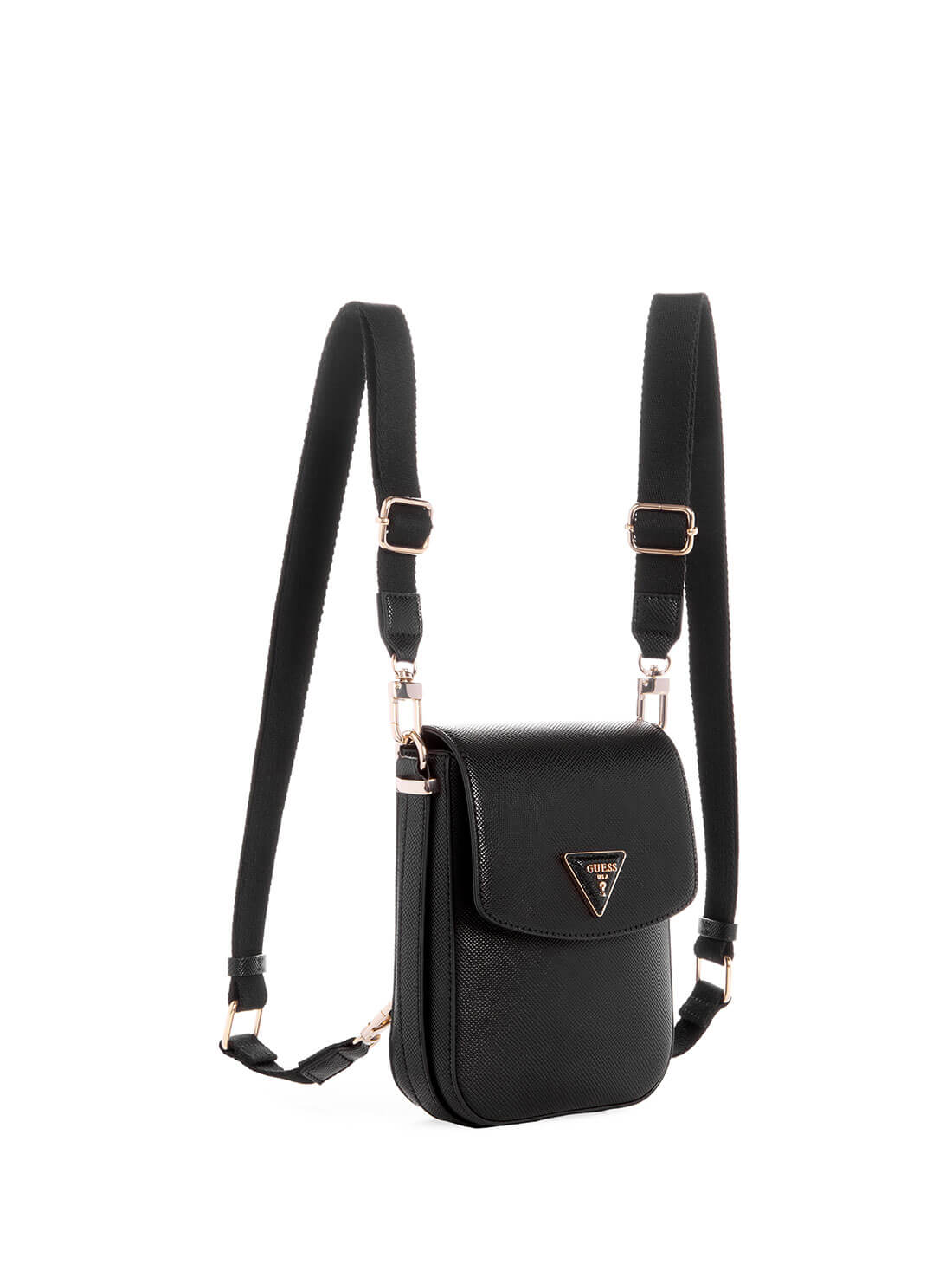 Women's Black Brynlee Mini Convertible Backpack front view alternative