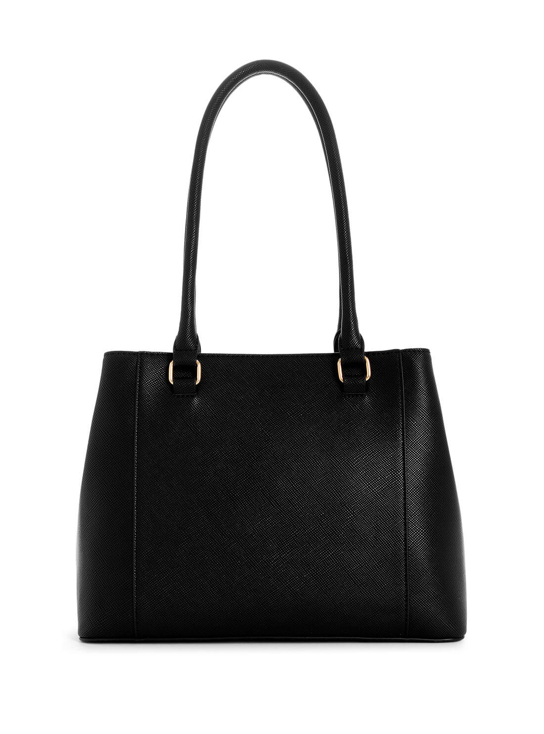 Women's Black Breana Shopper Tote Bag back view