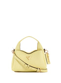 GUESS Pale Yellow Iwona Top Zip Crossbody Bag front view