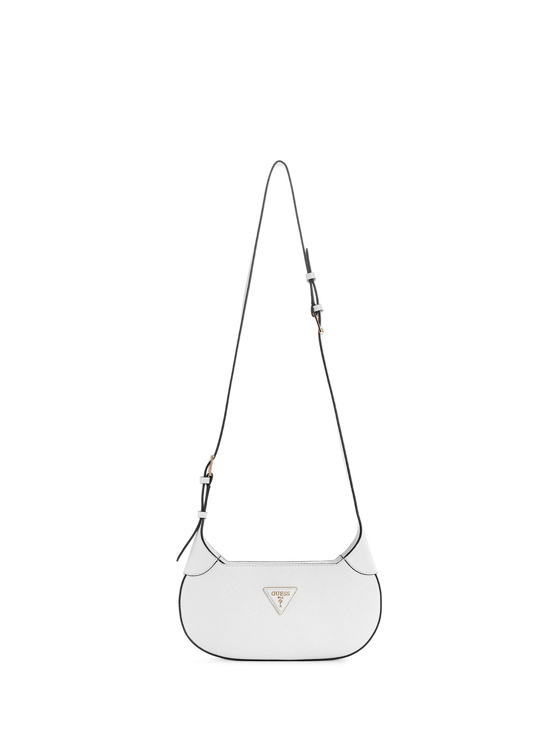 GUESS White Avis Crossbody Bag front view