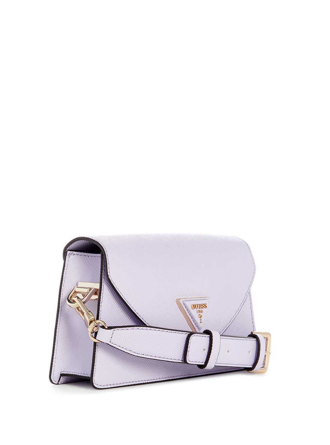 GUESS Lavender Avis Mini Shoulder Bag side view