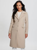 GUESS Eco Beige New Laurence Coat front view