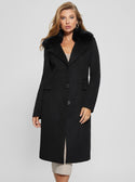GUESS Eco Black New Laurence Coat front view