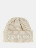 GUESS Beige Agathe Beanie front view