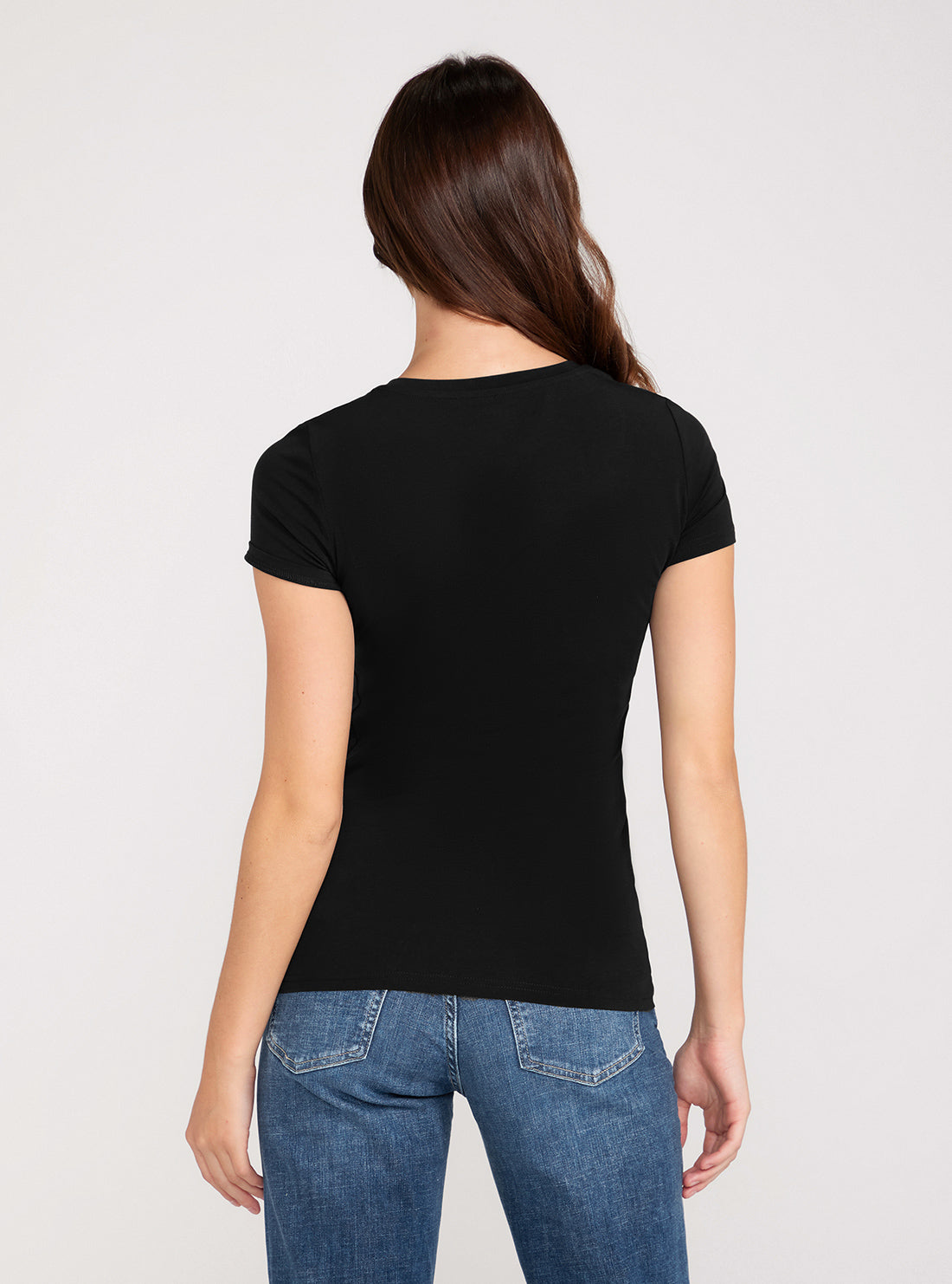 GUESS Eco Black Embellish Logo T-Shirt back view