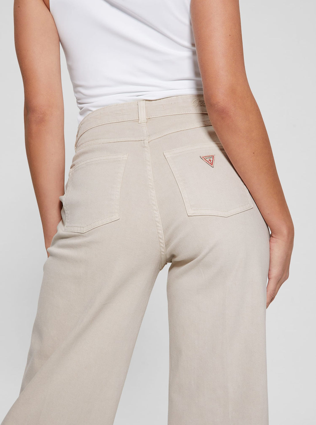 Beige Darma Wide Leg Pant