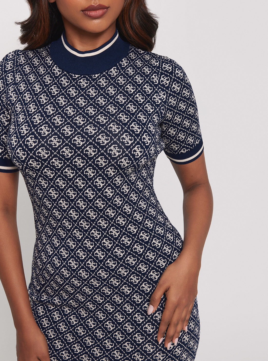 Navy Logo Lise Knit Dress