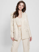 Eco Champagne Adriana Blazer Jacket | GUESS Women's Apparel | front view