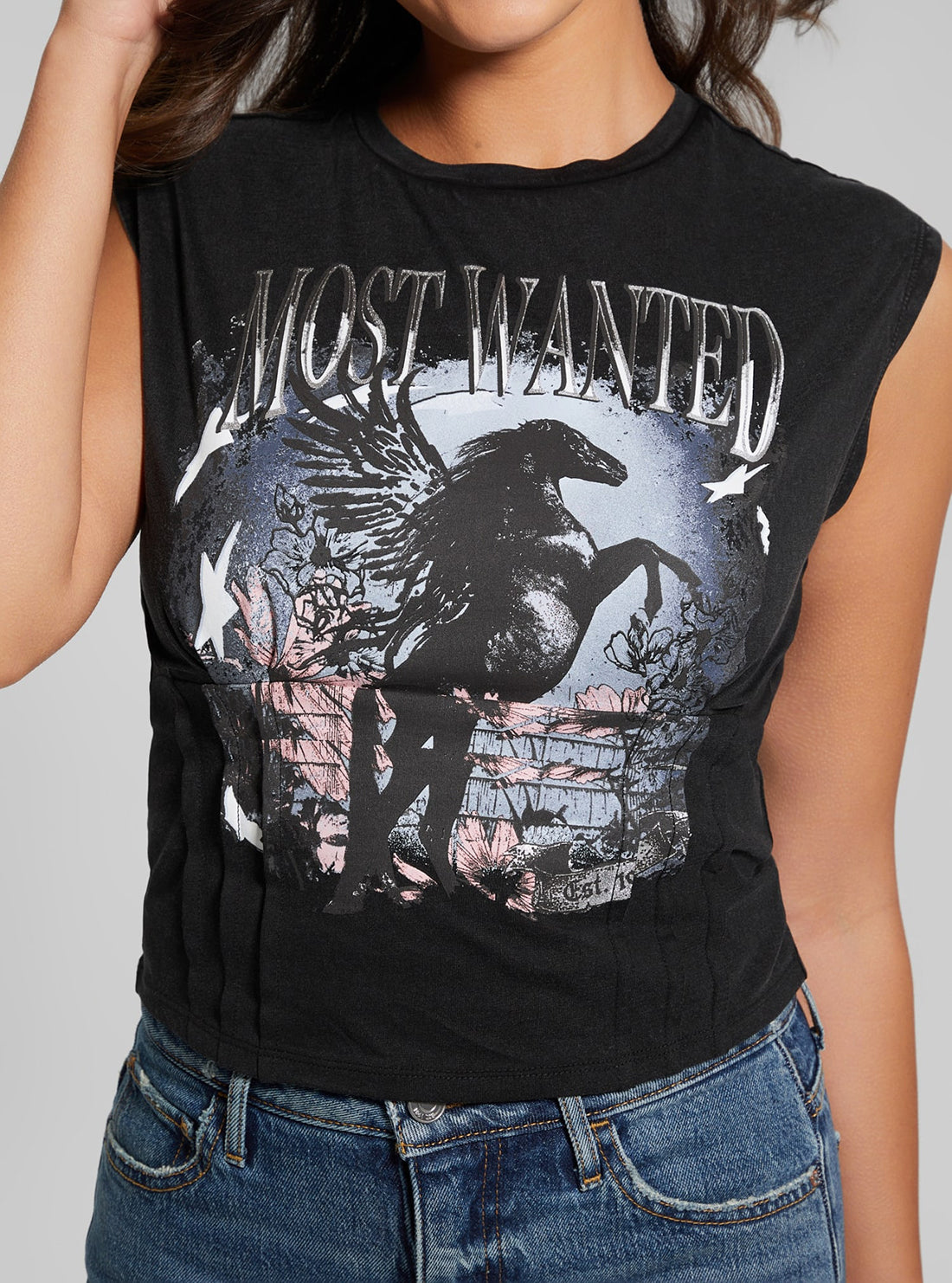 Eco Black Stallion Corset T-Shirt