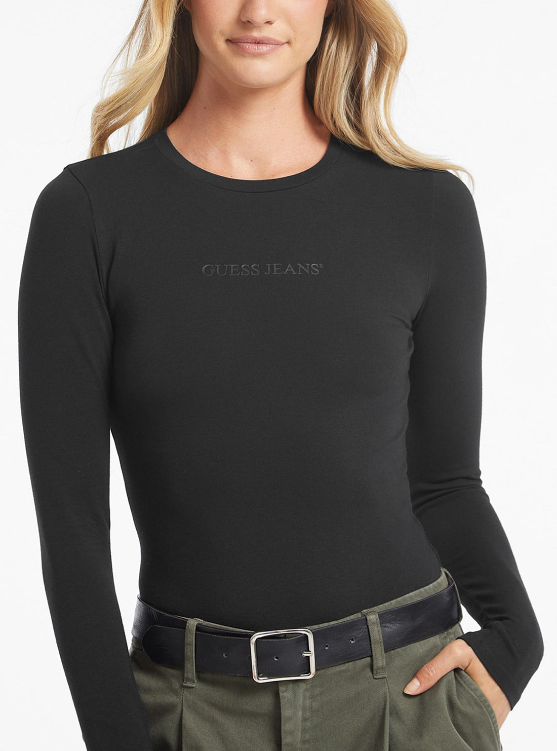 GUESS Jeans Black Bodysuit Top