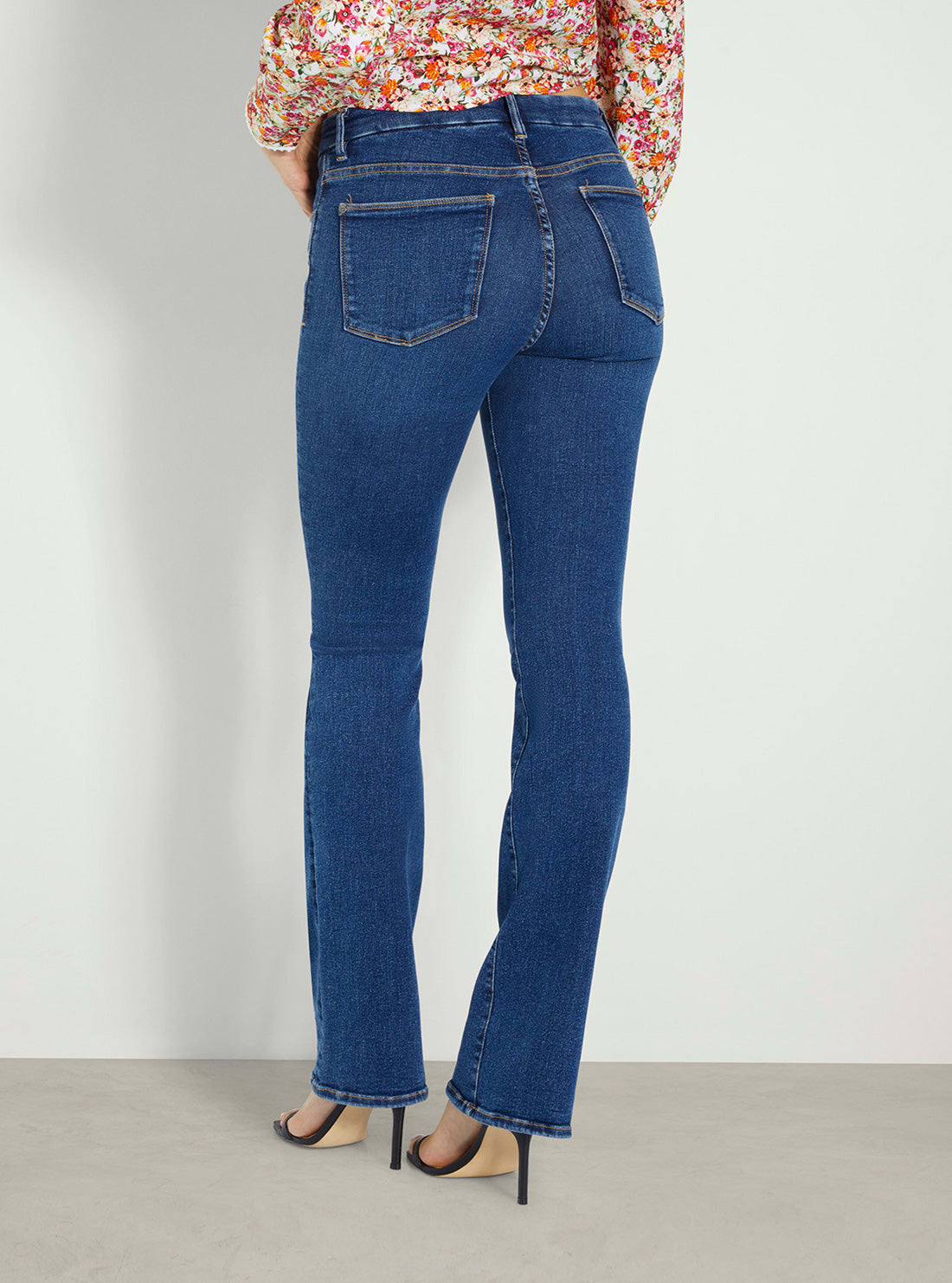 High-Rise Sexy Boot Denim Jeans in Dark Wash