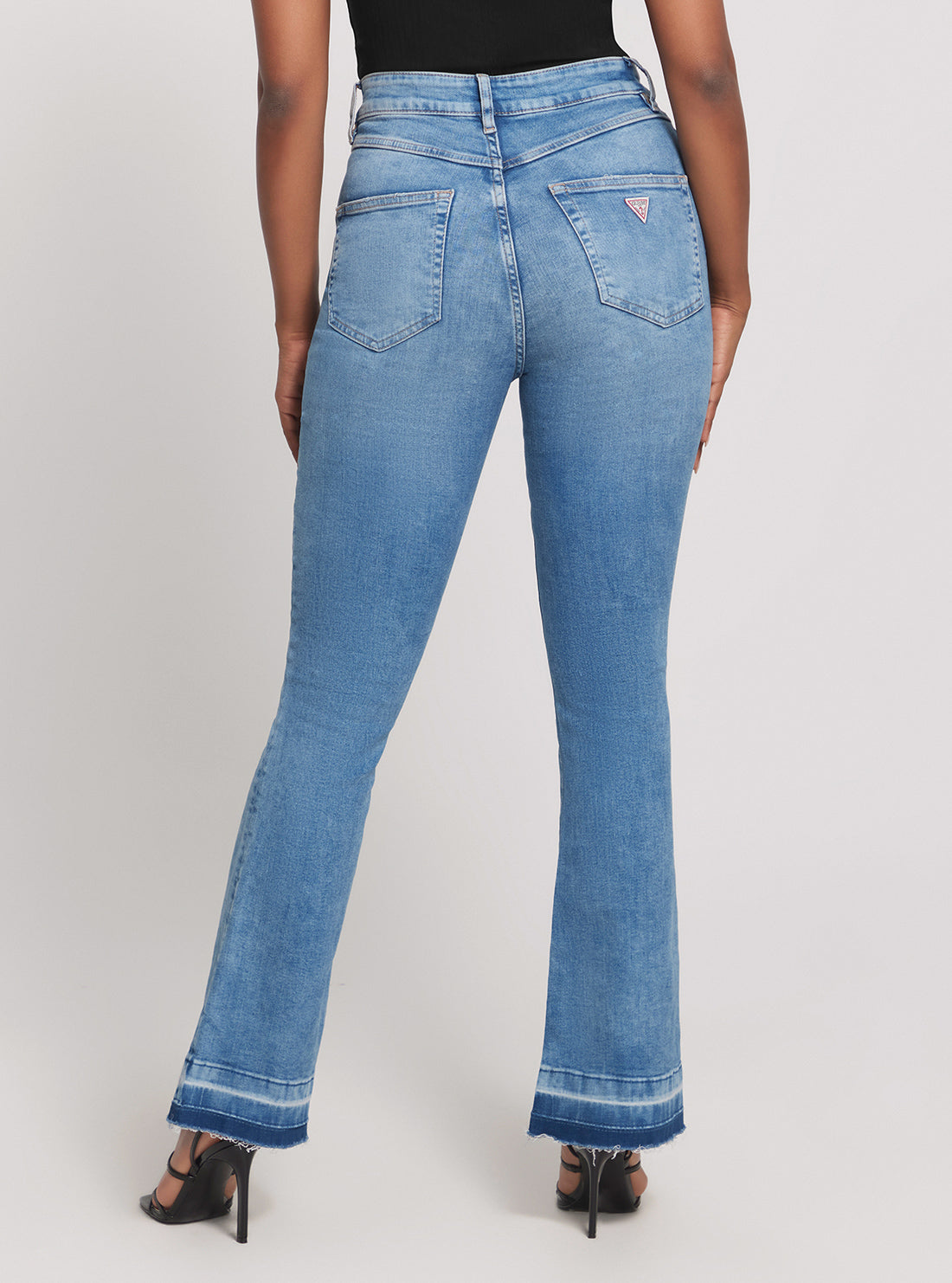 High-Rise Pop 70s Denim Jeans in Mid Wash