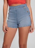 Blue High-Rise Janae Short