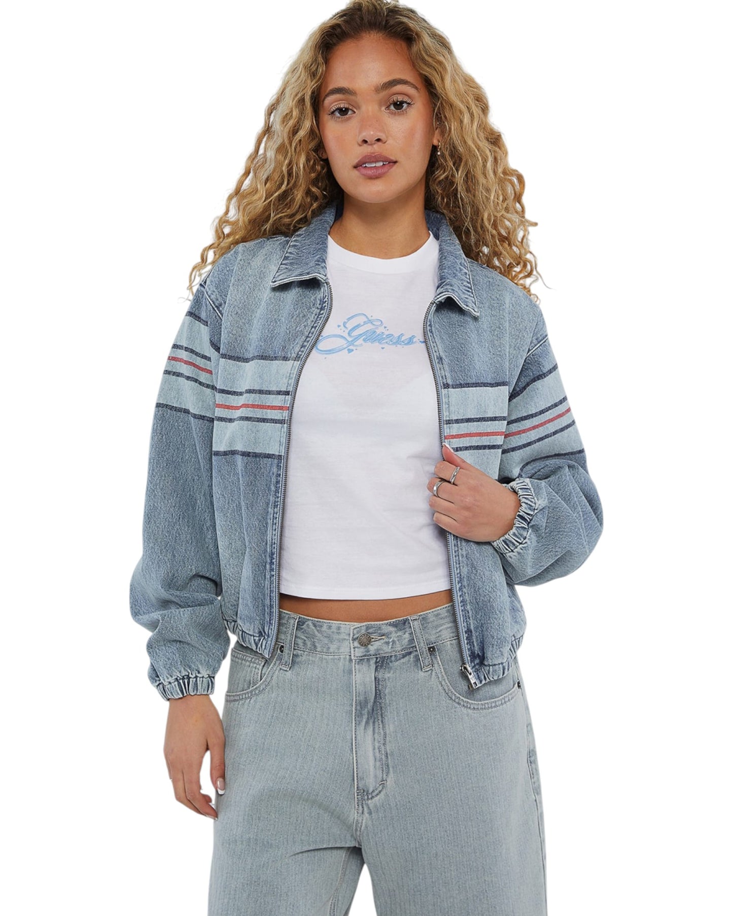 Guess Originals Chest Stripe Bomber Jacket