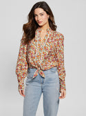 GUESS Eco Floral Print New Rita Shirt front view