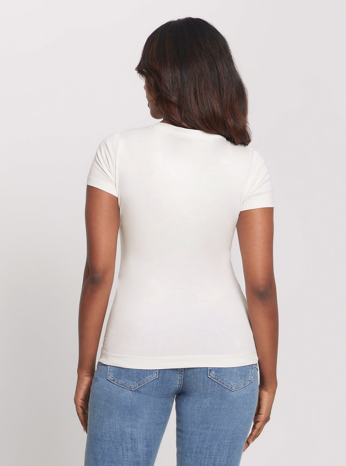 Eco White Flowers Logo T-Shirt