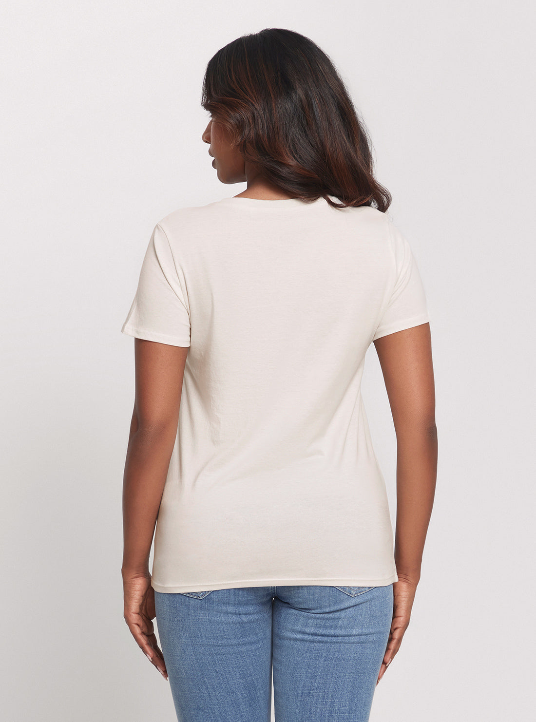 GUESS Eco Grey In Love Lips T-Shirt back view