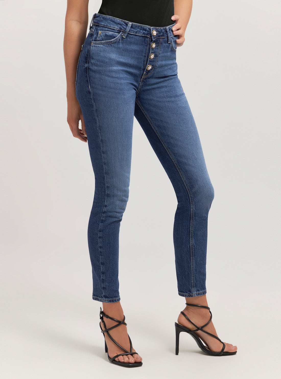 High-Rise 1981 Skinny Denim Jeans In Dark Wash