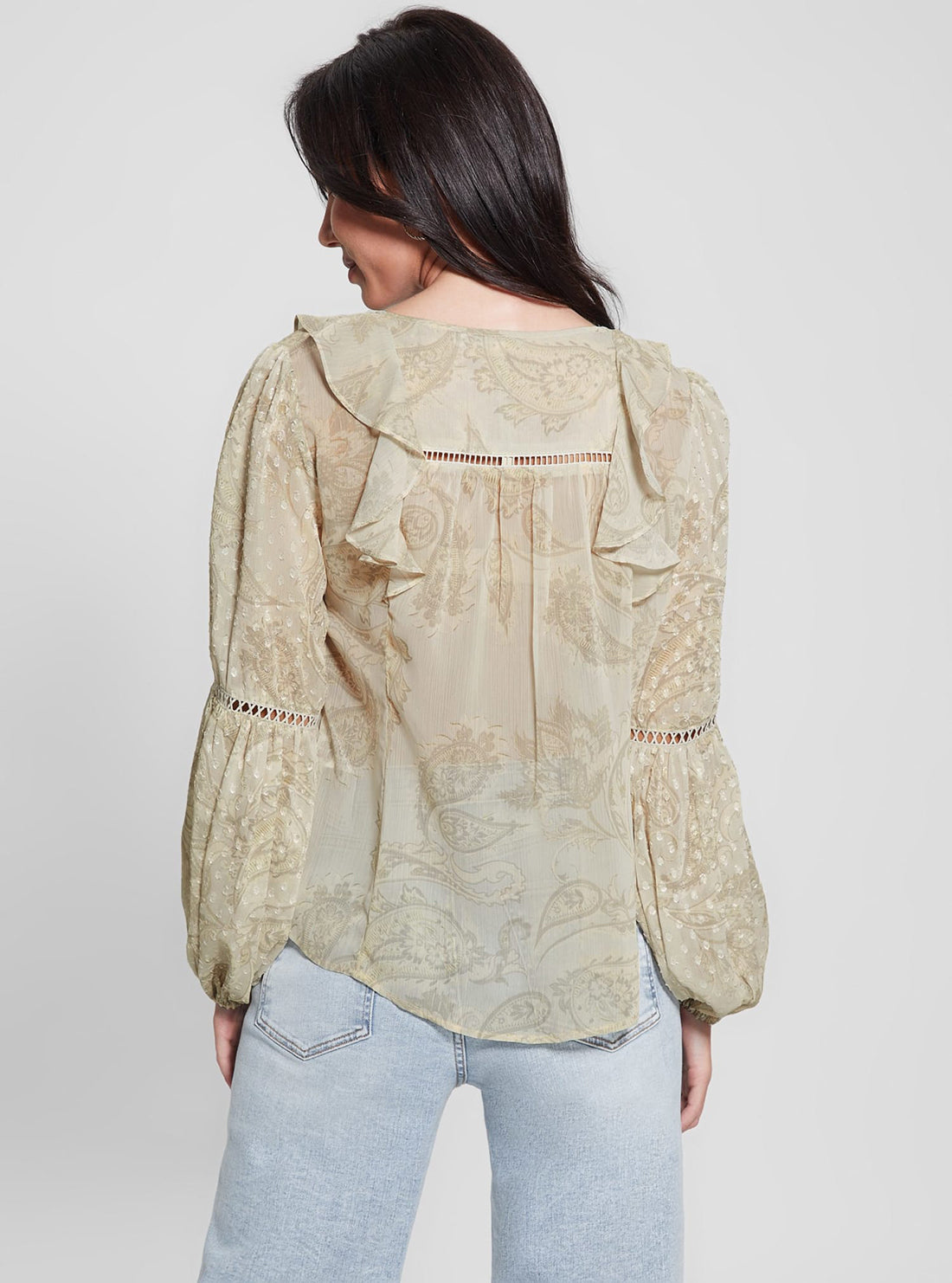 Eco Beige Long Sleeve Laila Top