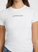 GUESS Jeans White Short Sleeve Logo T-Shirt