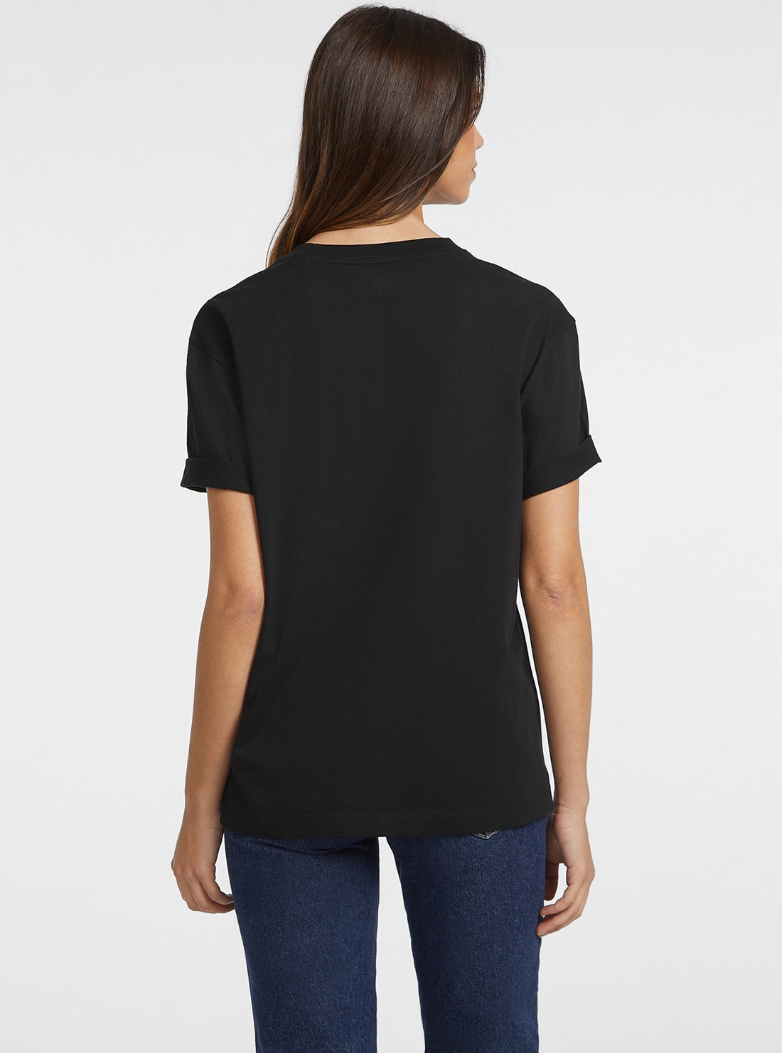 Guess Jeans Black Short Sleeve T-Shirt back view