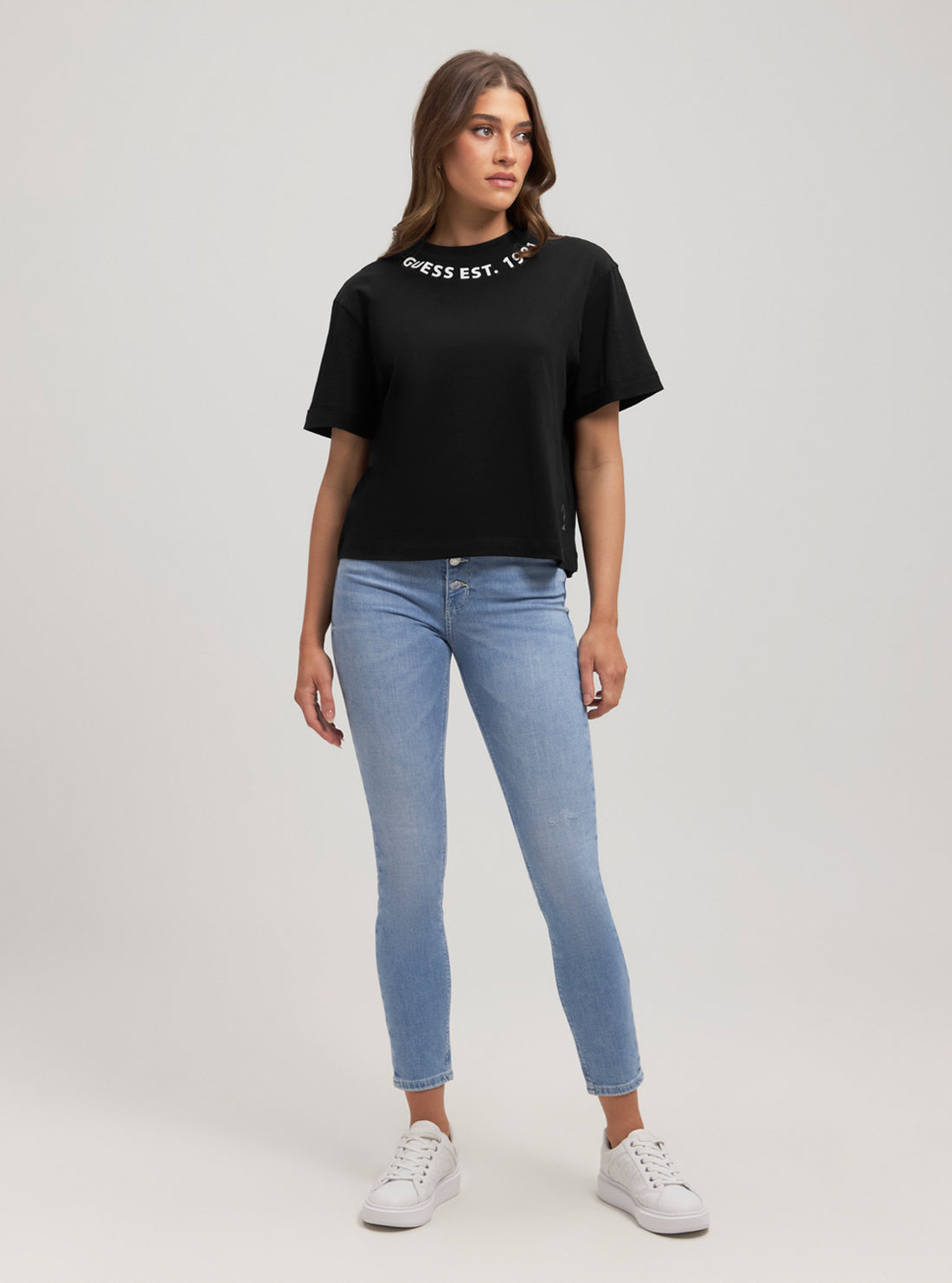 High-Rise 1981 Skinny Denim Jeans In Mid Wash