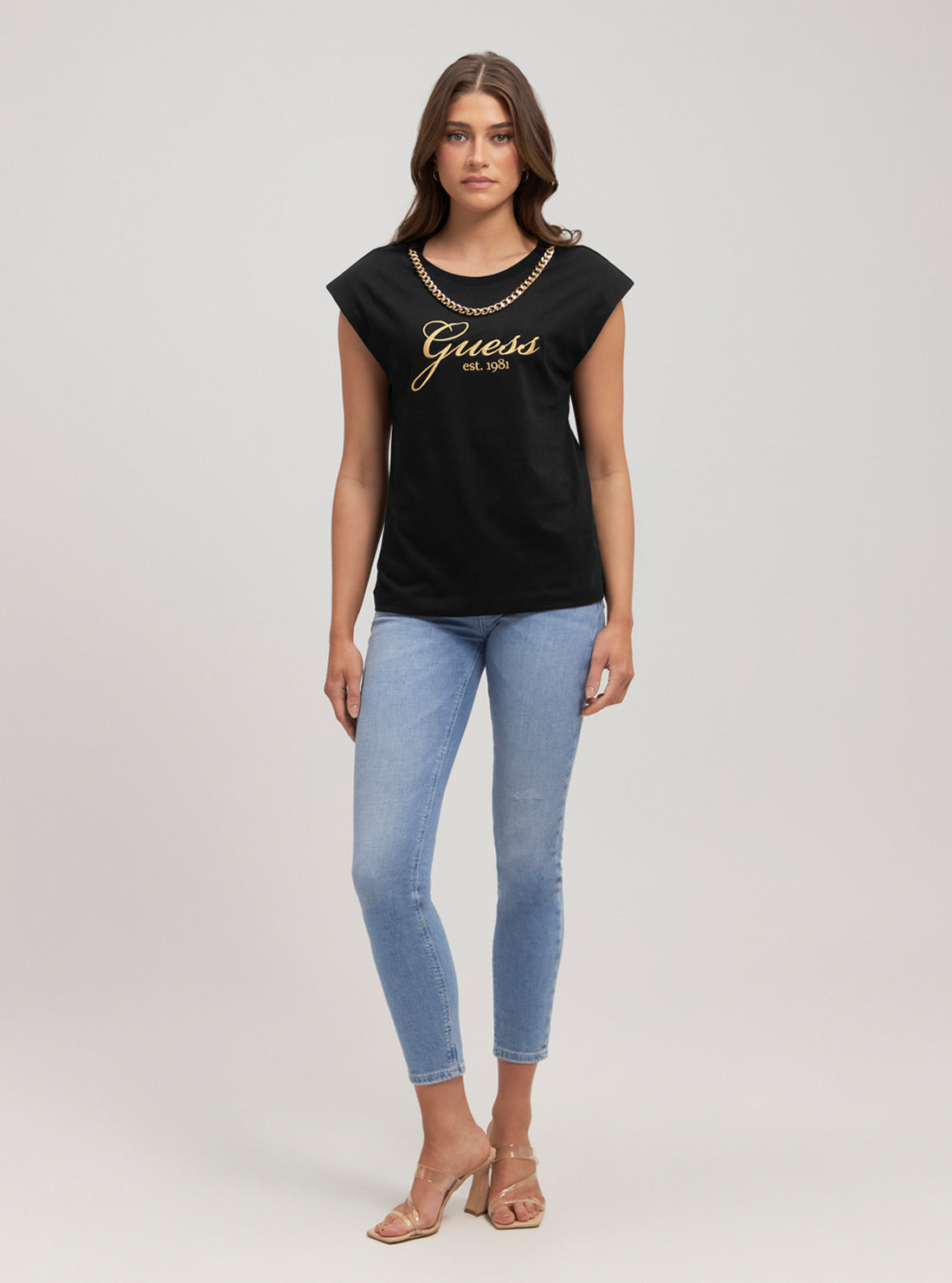 Eco Black Crystal Logo T-Shirt