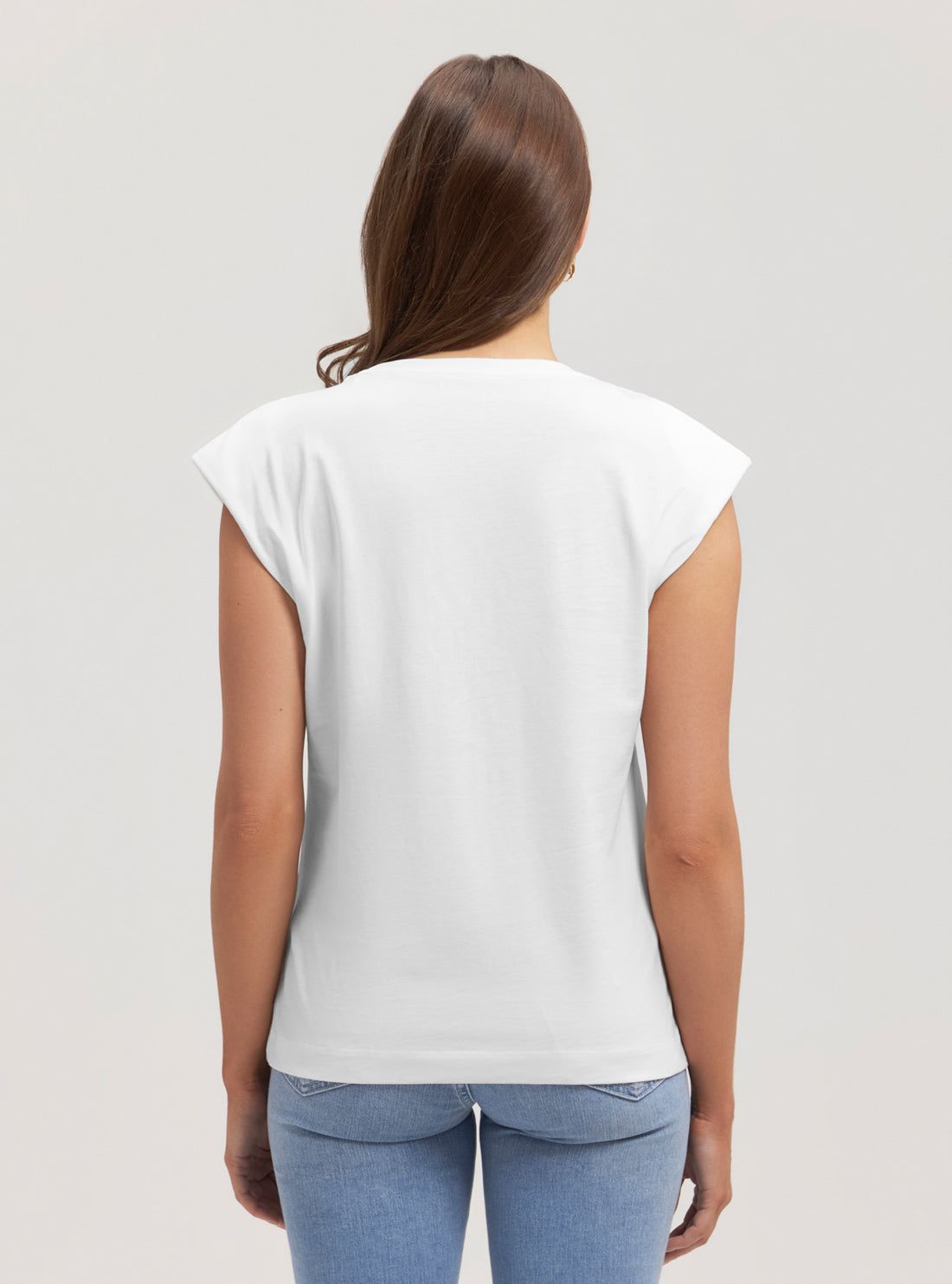 Eco White Crystal Logo T-Shirt