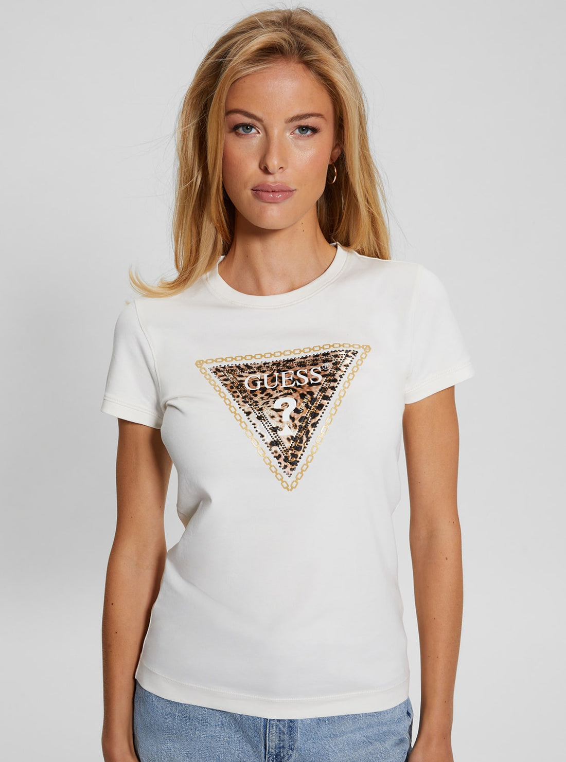 Eco White Triangle Logo T-Shirt