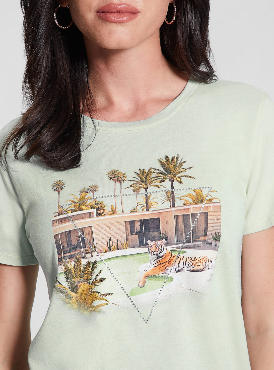 Eco Green Poolside Tiger Easy T-Shirt