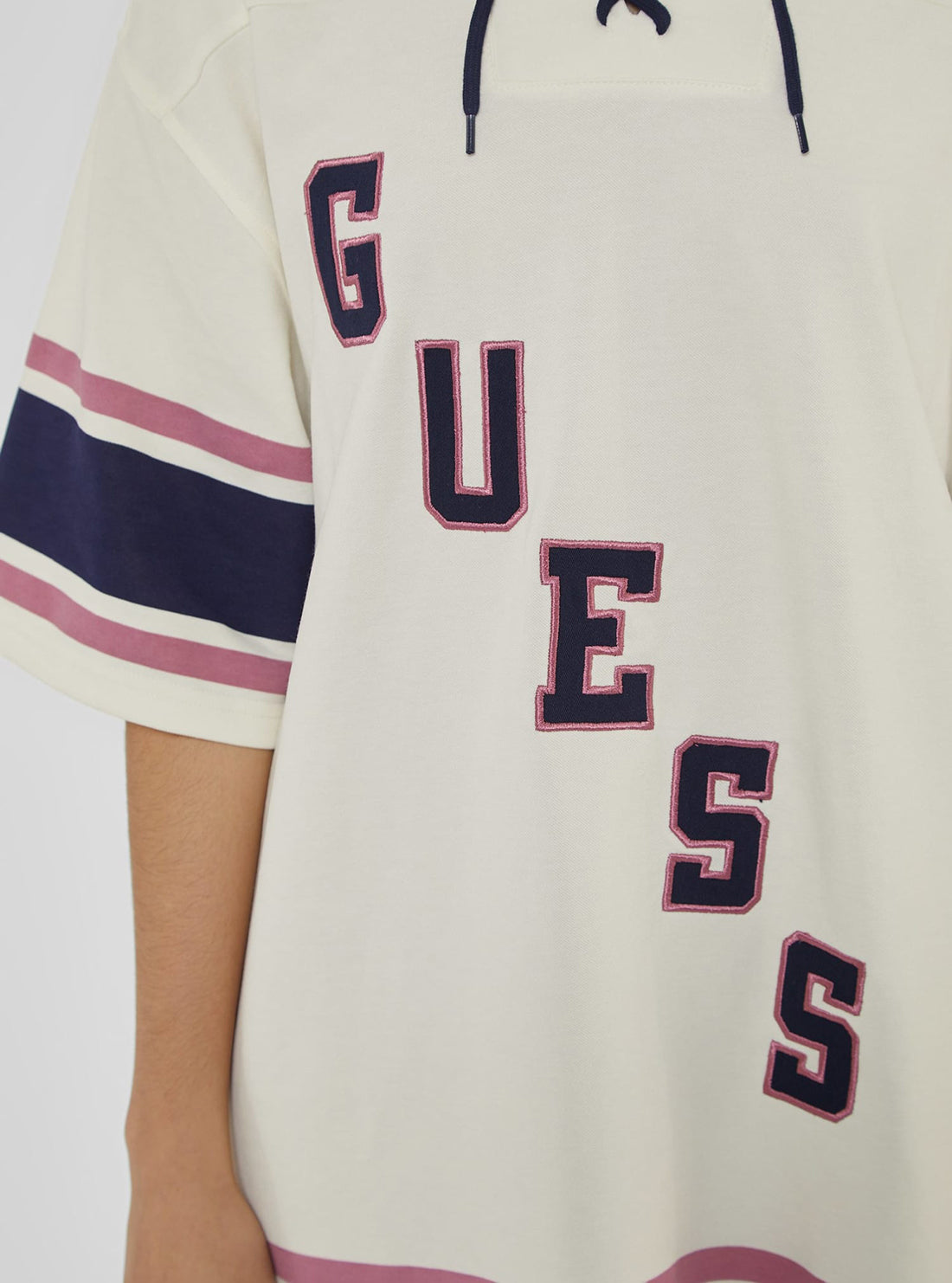 Guess Originals Beige Hockey Jersey Mini Dress