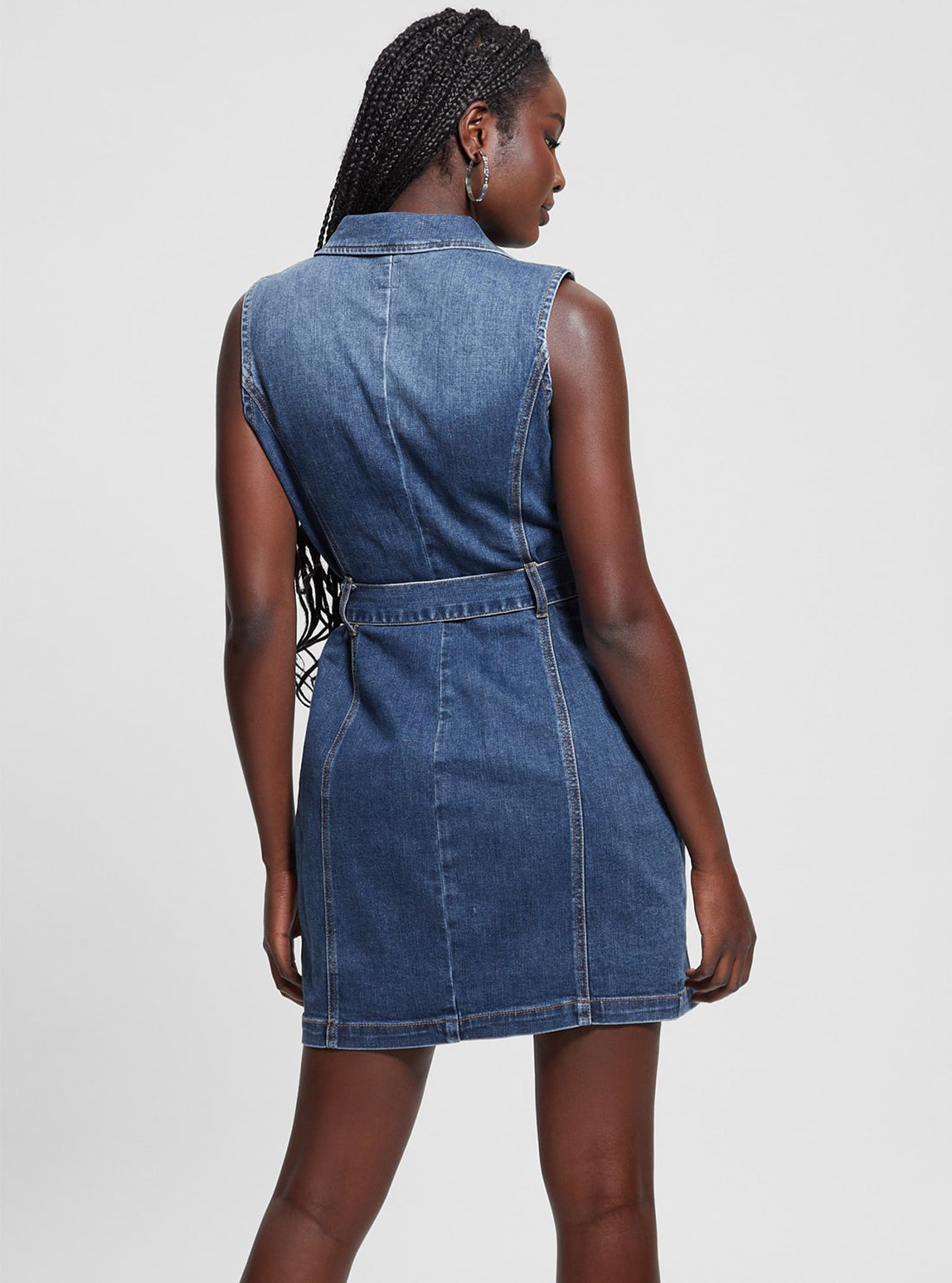 Blue Denim Anela Trench Mini Dress