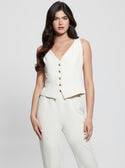 GUESS Eco White Fatima Vest Top front view