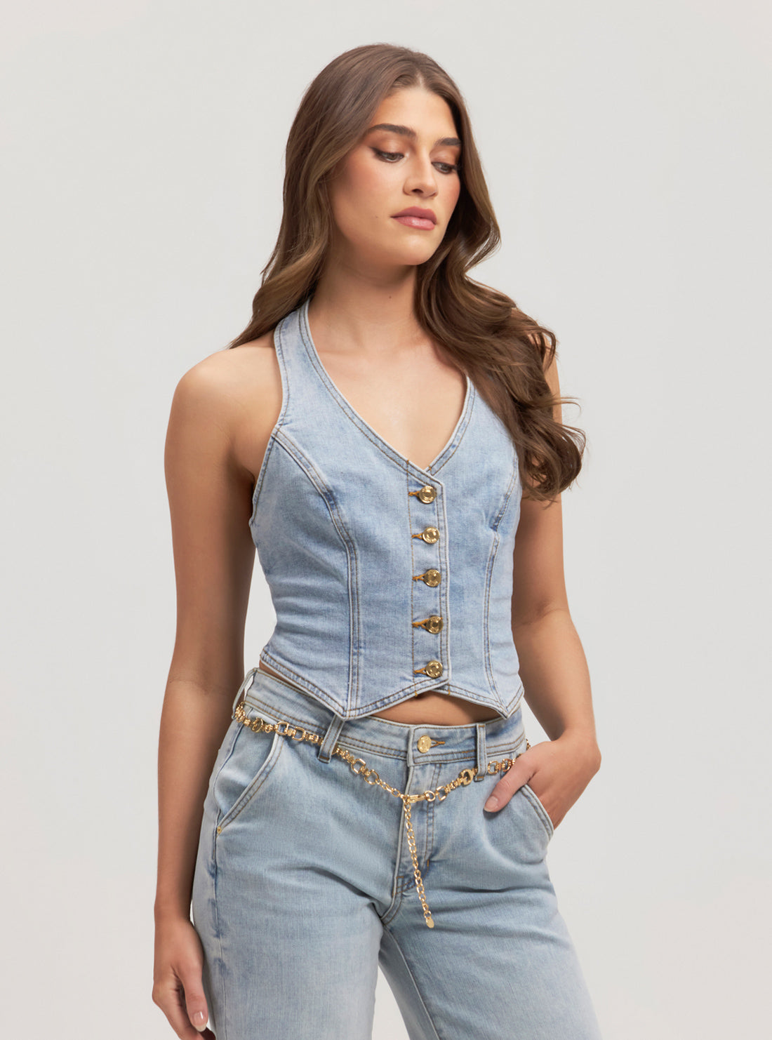 Blue Denim Piper Vest