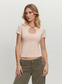 Pink Keyhole Morgen Top