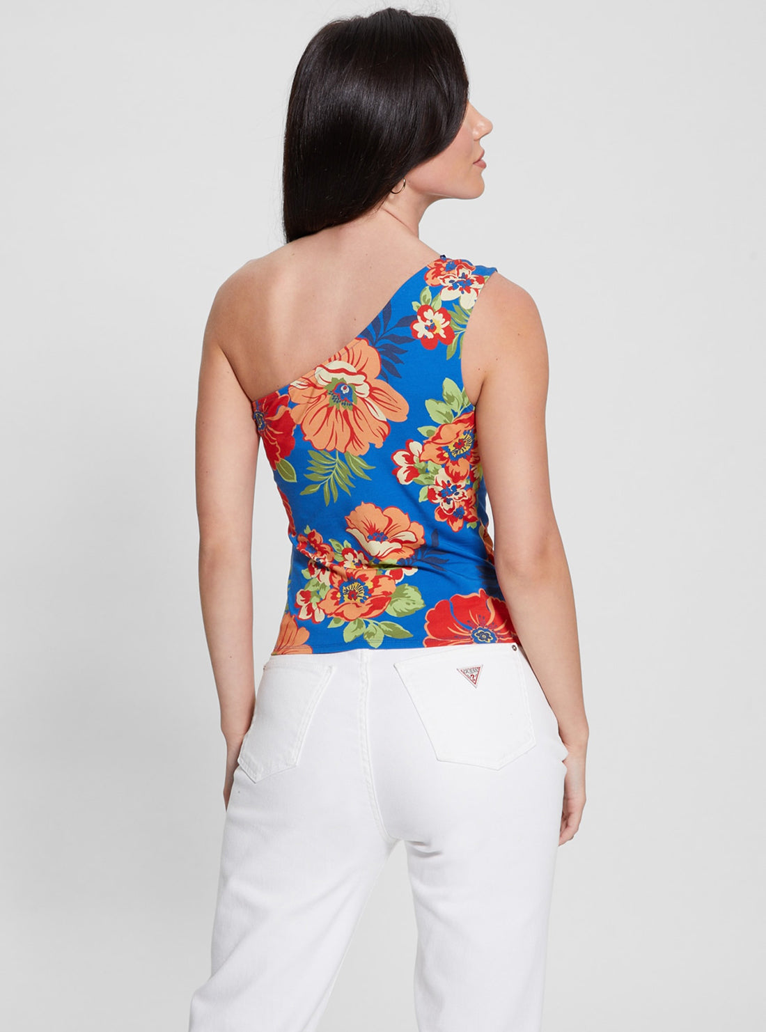 Blue One Shoulder Linda Top