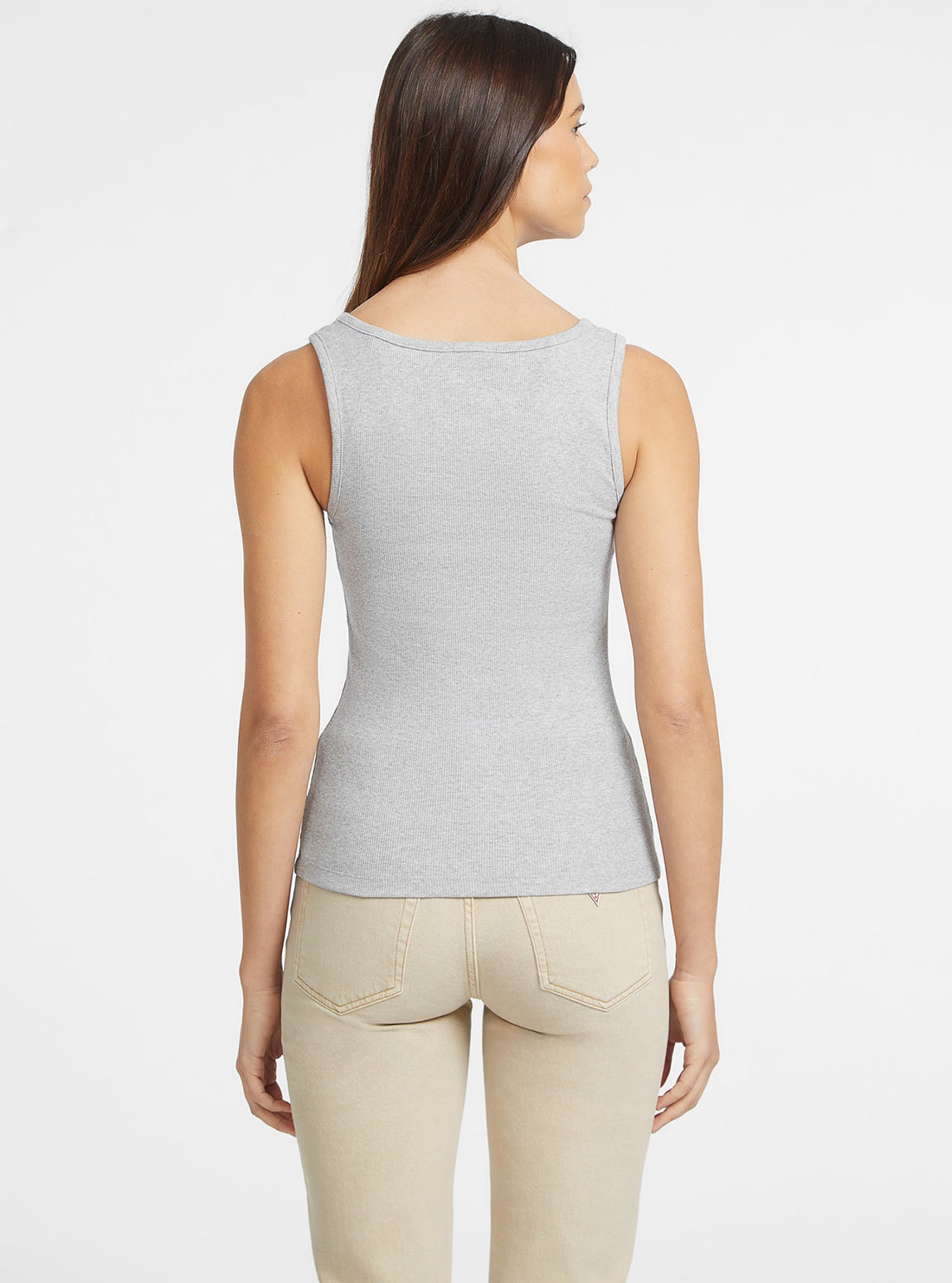 Guess Jeans Grey Slim Tank Top back view