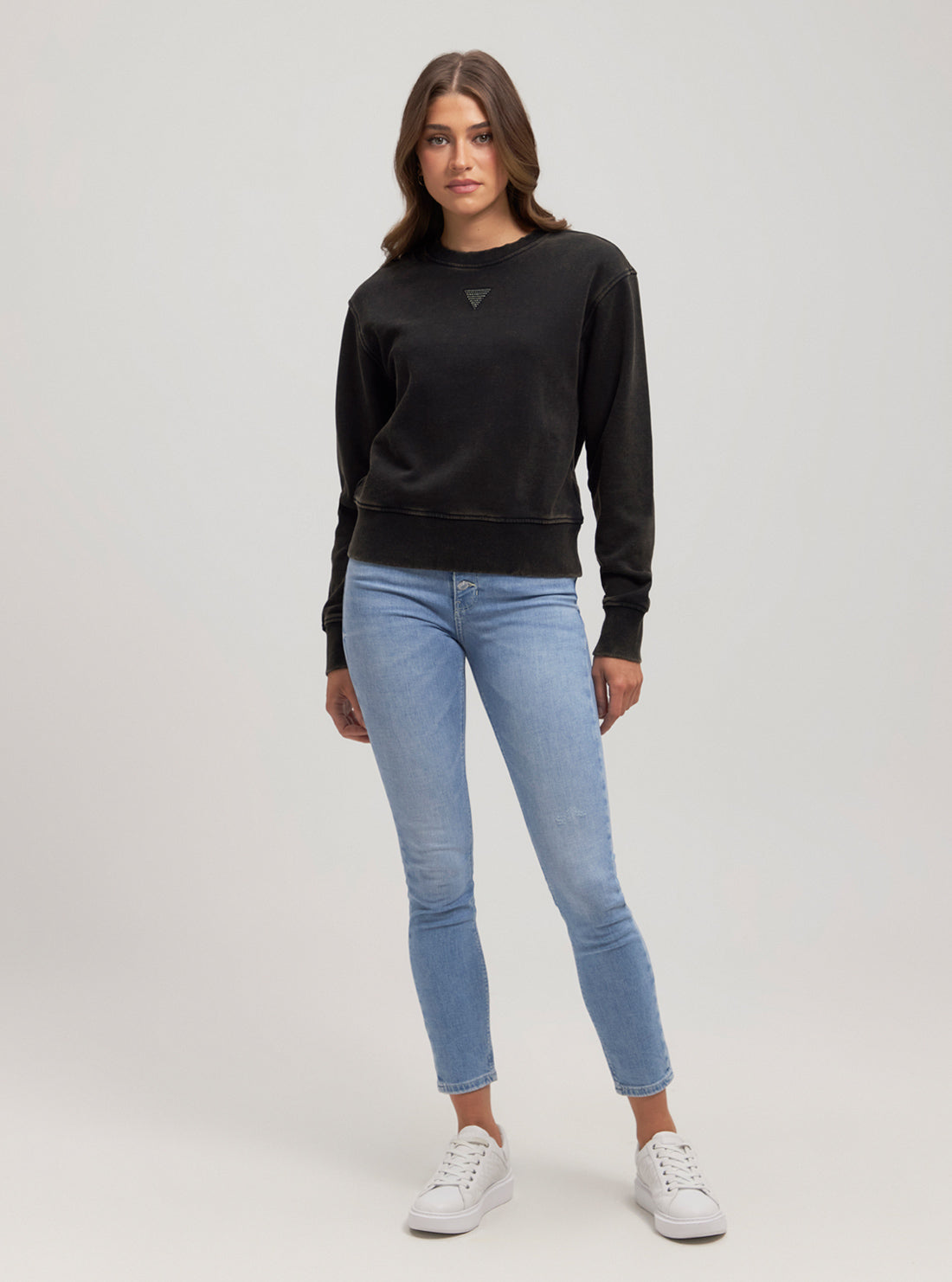 Black Logo Long Sleeve Jumper